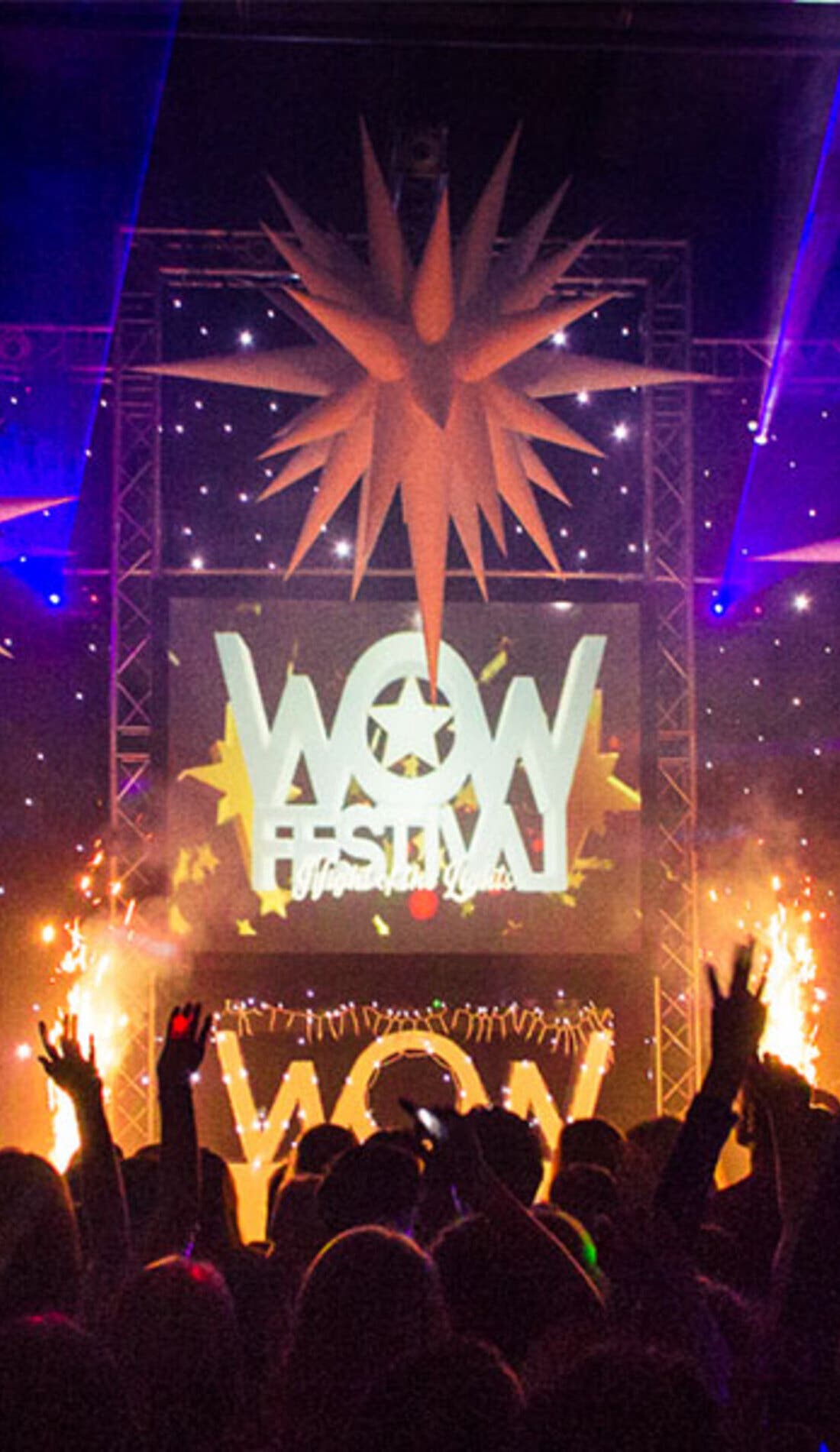 WOW Festival promotional image for upcoming events and ticket sales