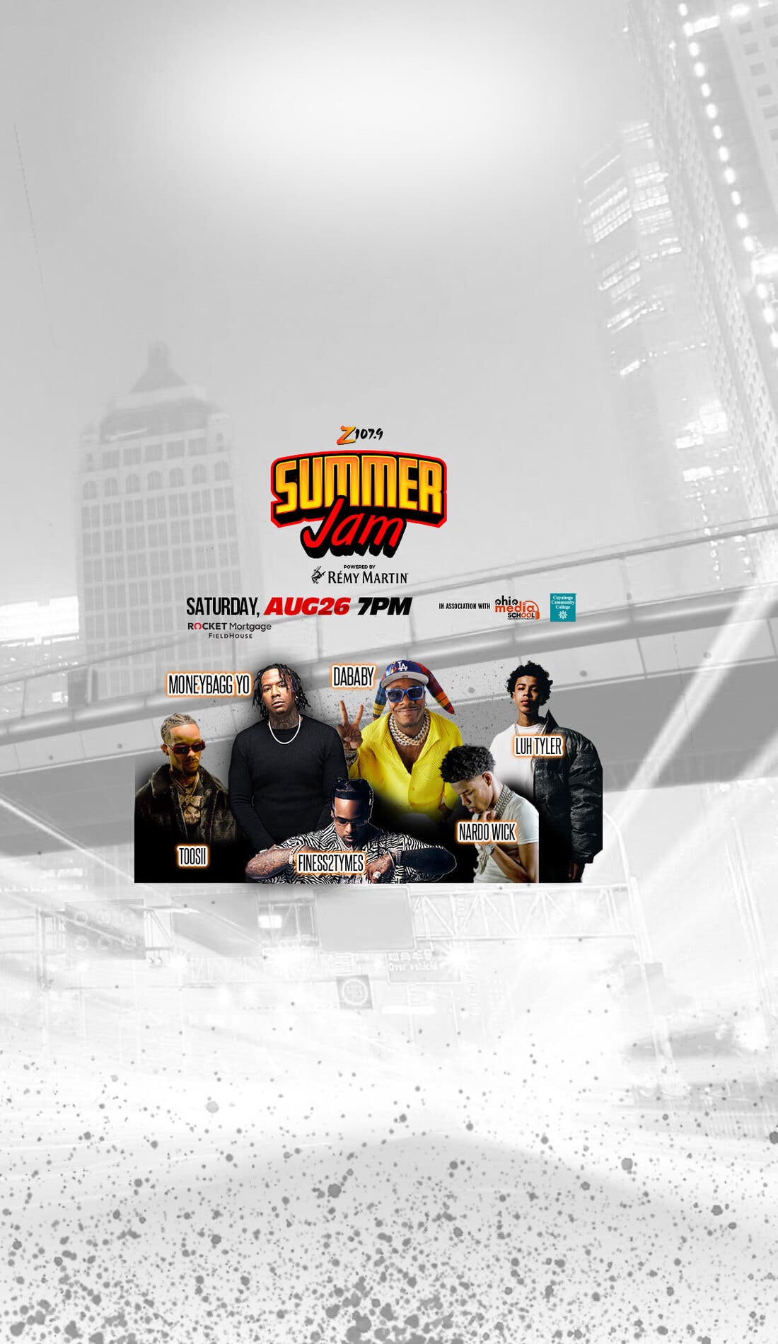 Z107.9 Summer Jam promotional image for upcoming events and ticket sales