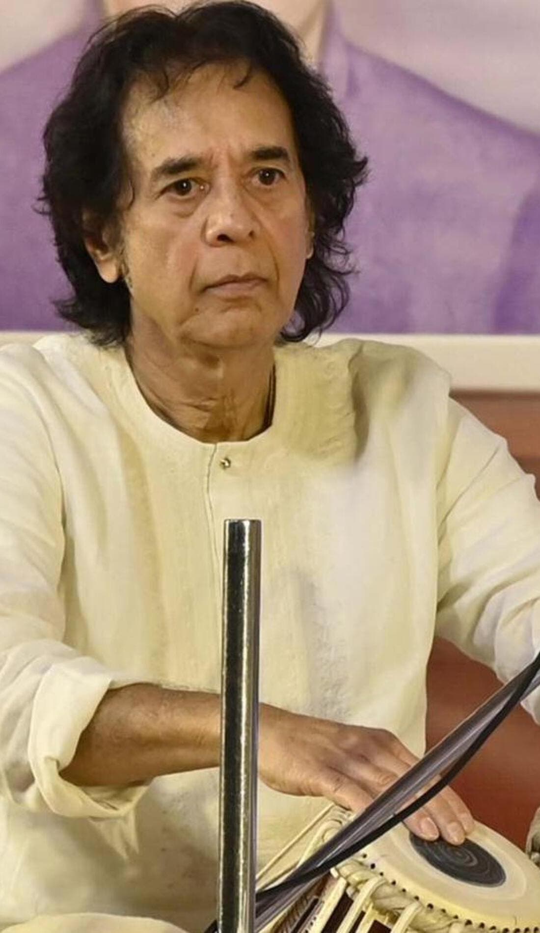 Zakir Hussain promotional image for upcoming events and ticket sales