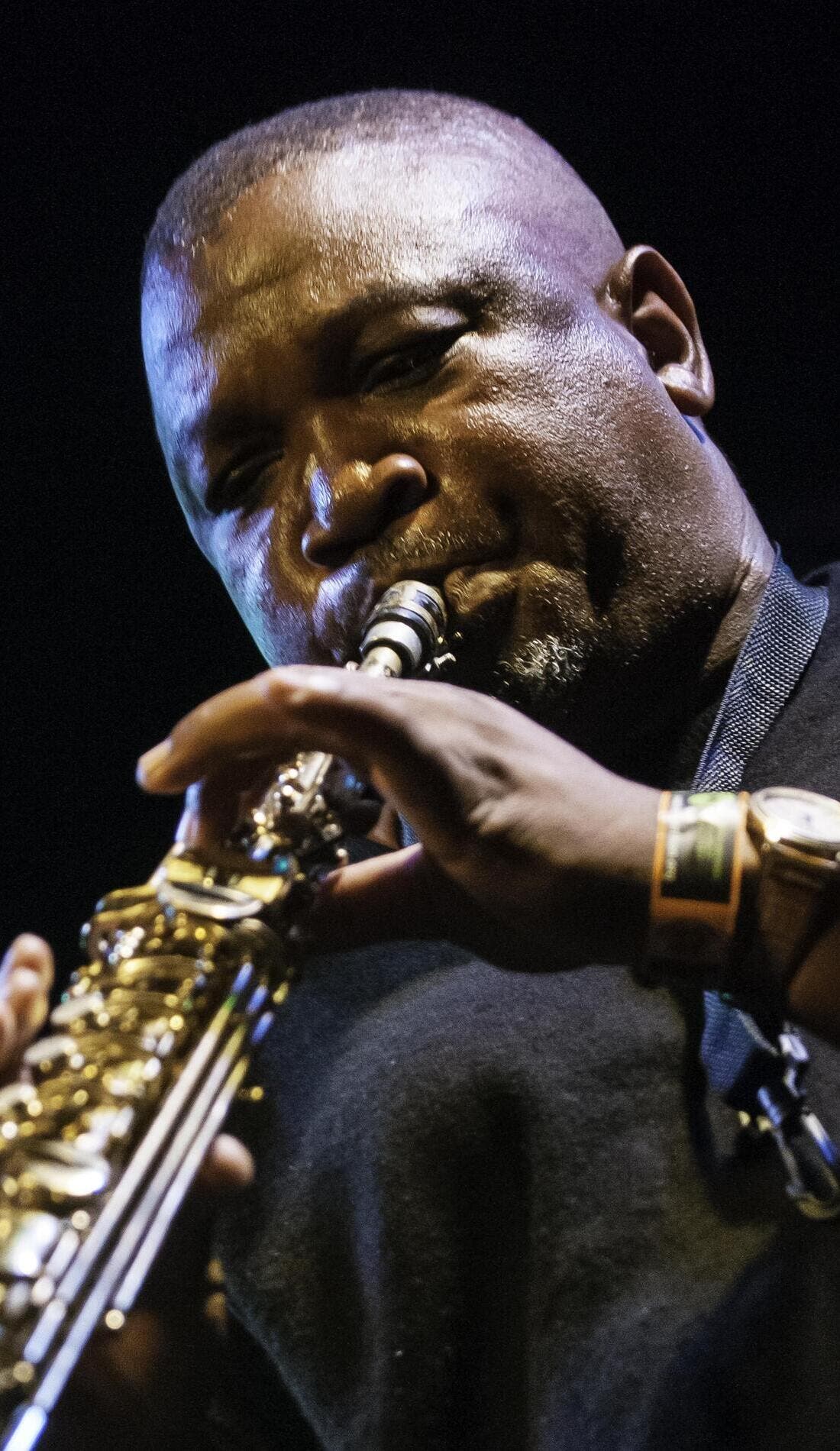 Zim Ngqawana promotional image for upcoming events and ticket sales