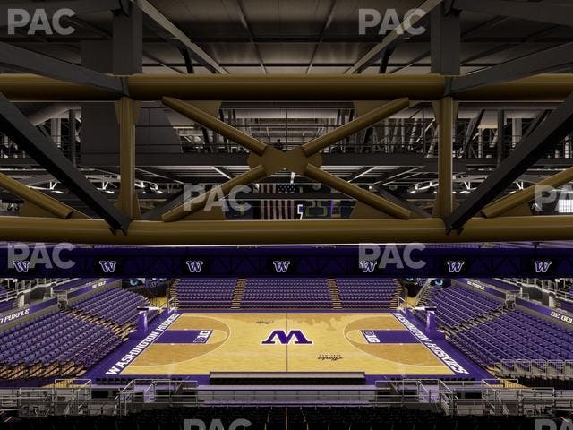 Alaska Airlines Arena at Hec Edmundson Pavilion - Section 1 Seat View Alaska Airlines Arena at Hec Edmundson Pavilion - Section 1 Seat View