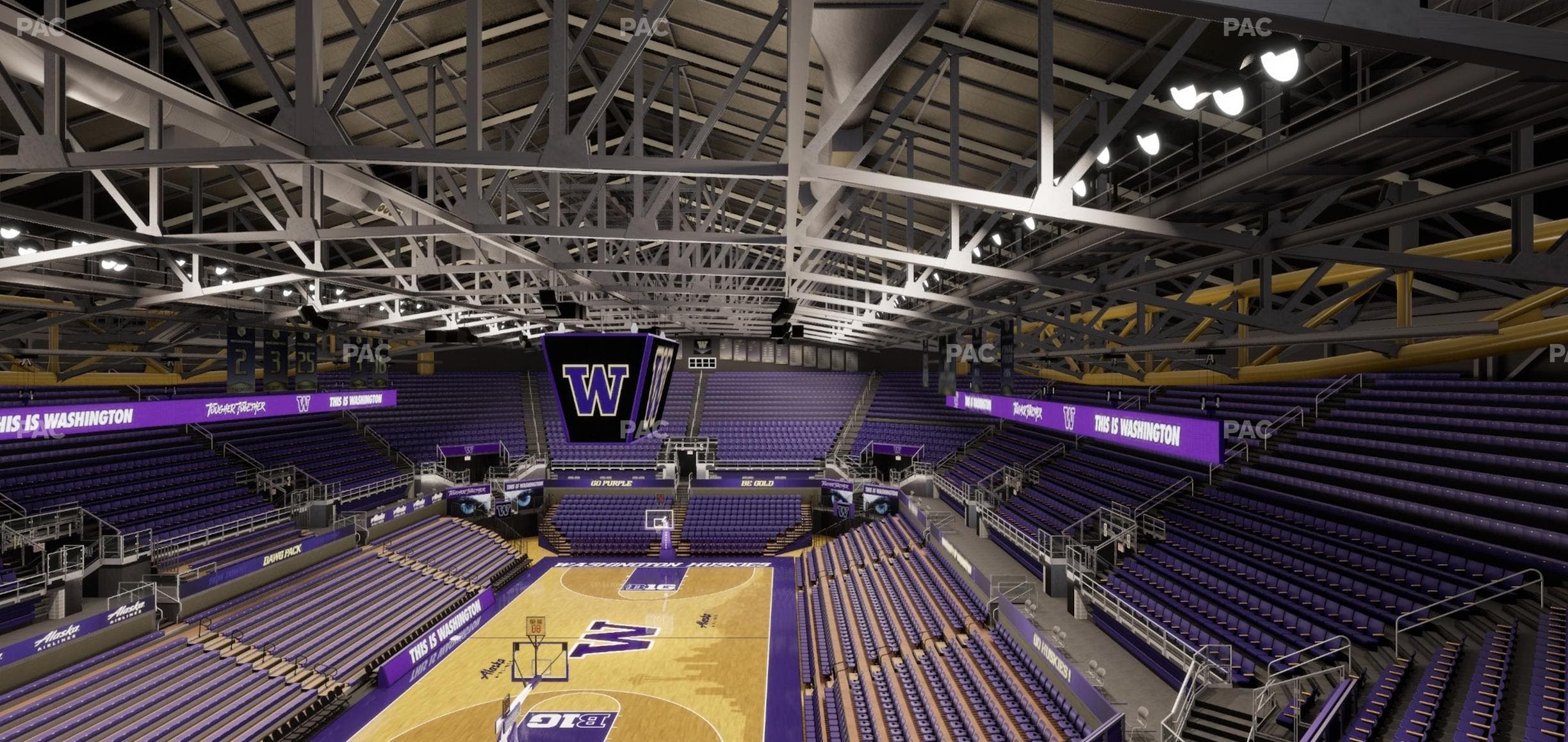 Alaska Airlines Arena at Hec Edmundson Pavilion - Section 11 Seat View
