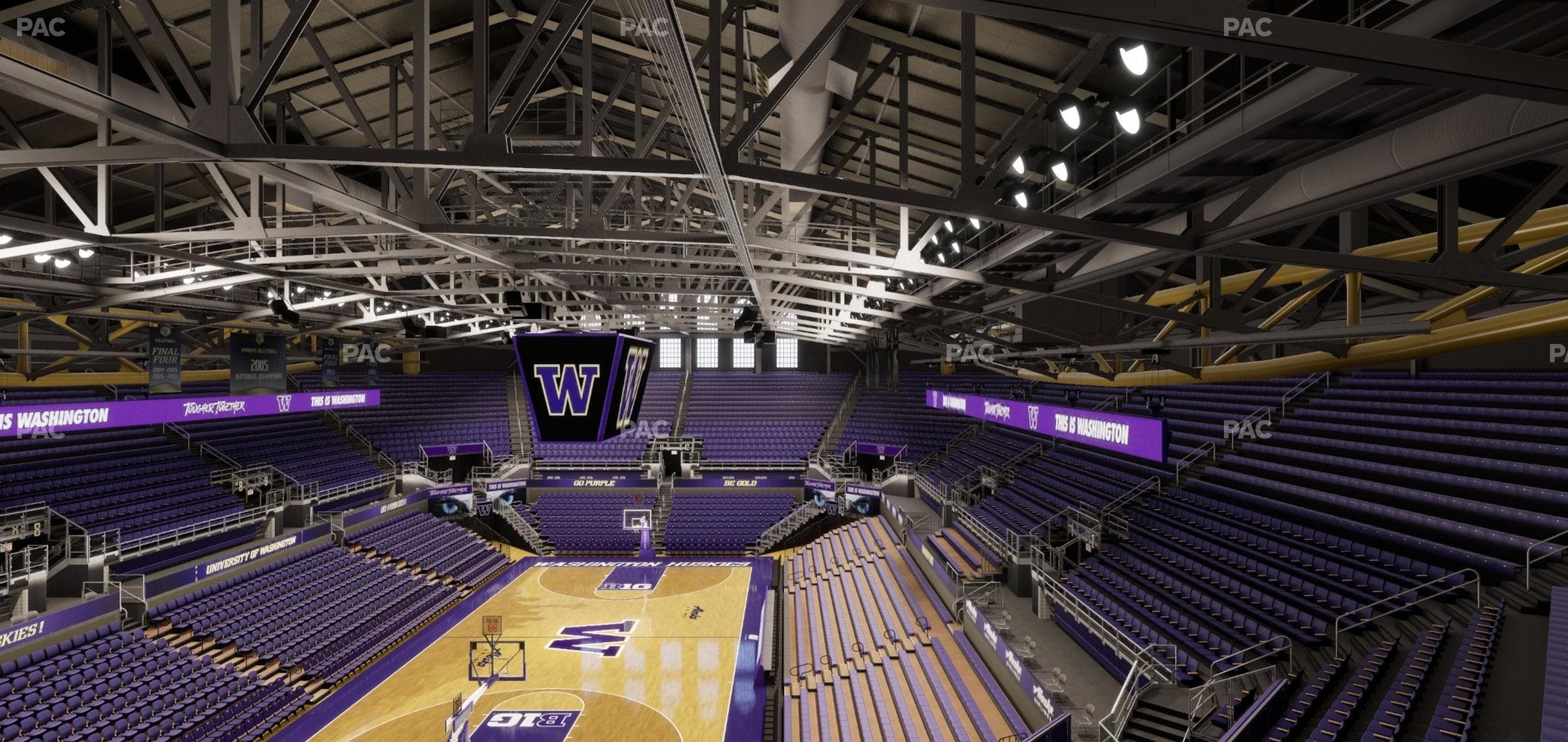 Alaska Airlines Arena at Hec Edmundson Pavilion - Section 4 Seat View
