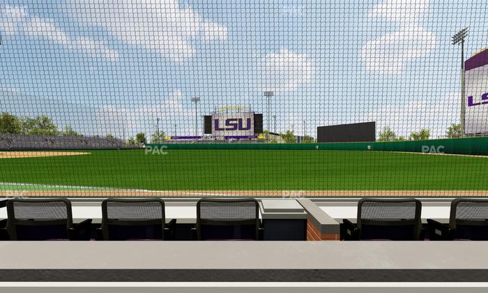 Alex Box Stadium - Section First Base Loge 3 B Seat View