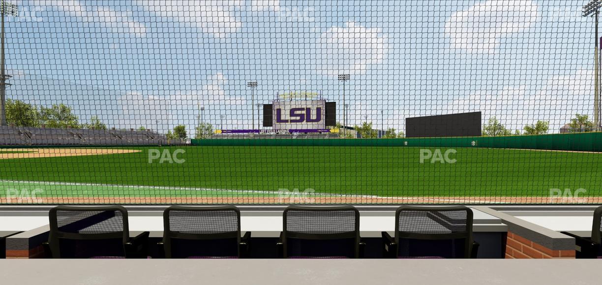 Alex Box Stadium - Section First Base Loge 4 B Seat View