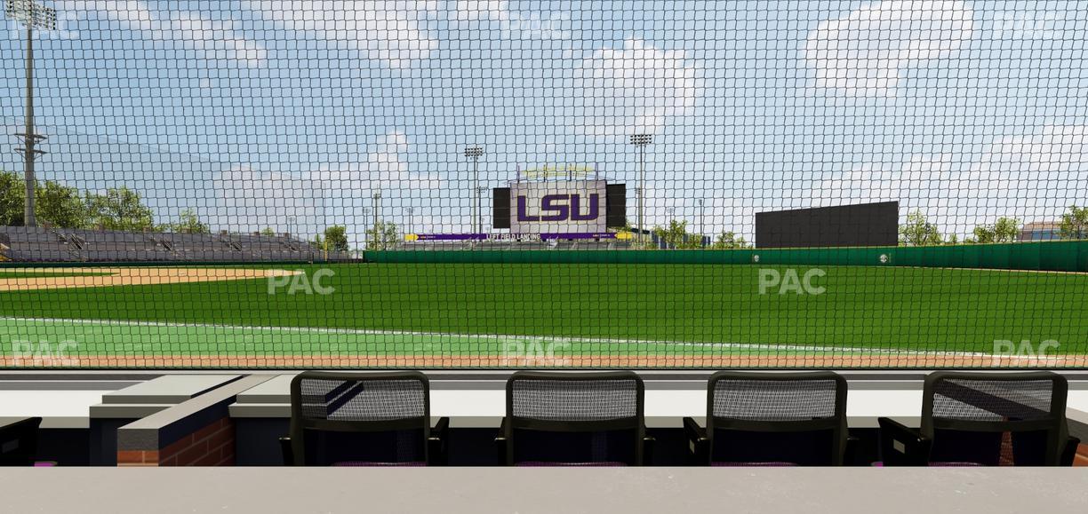 Alex Box Stadium - Section First Base Loge 5 B Seat View