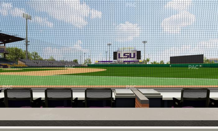 Alex Box Stadium - Section First Base Loge 9 B Seat View