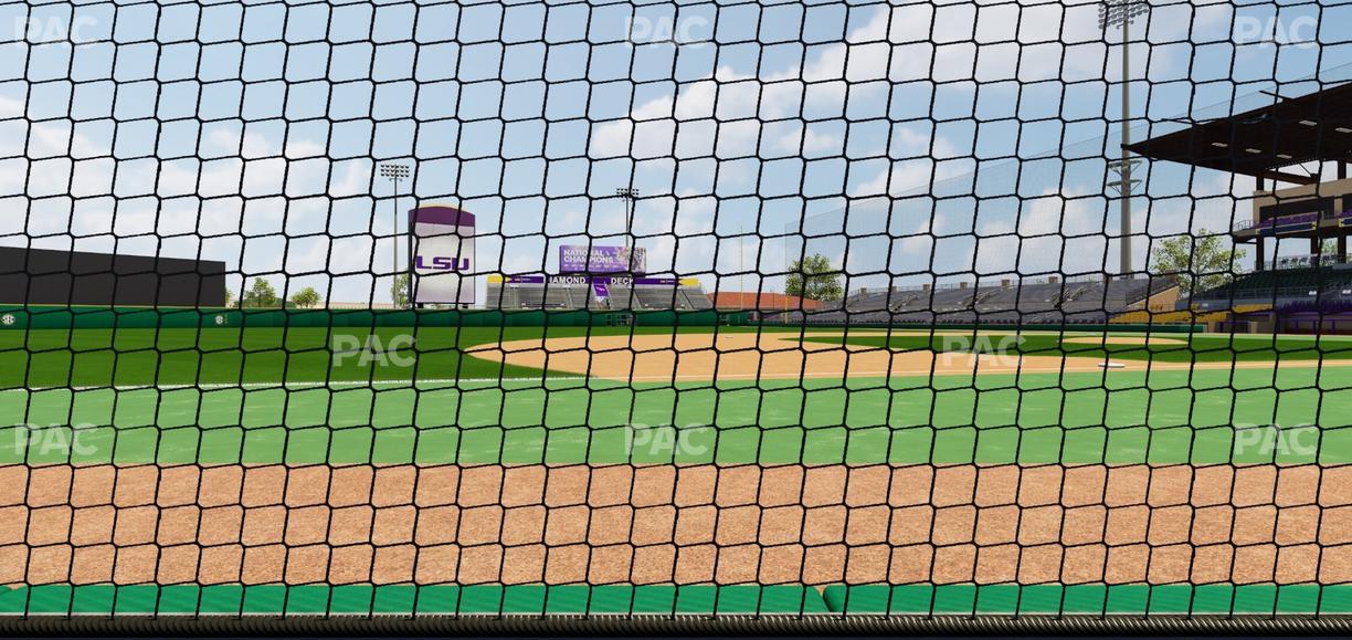 Alex Box Stadium - Section Third Base Loge 23 A Seat View