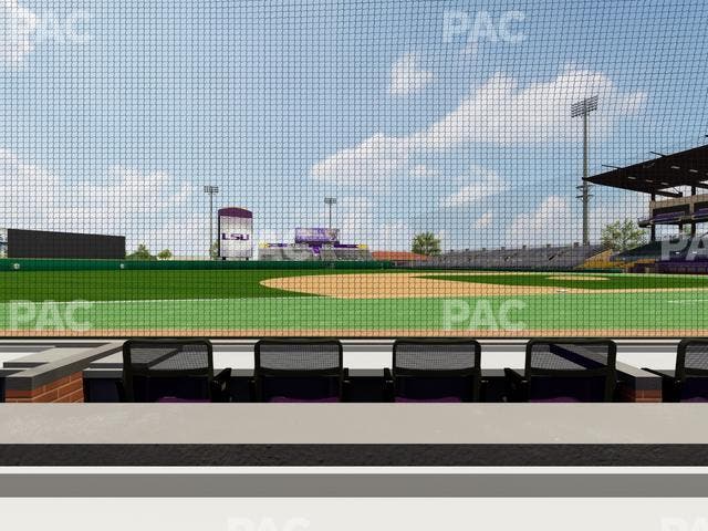 Alex Box Stadium - Section Third Base Loge 23 B Seat View