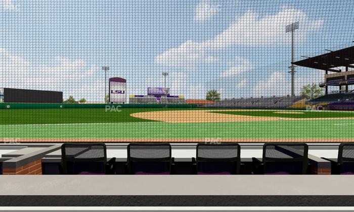 Alex Box Stadium - Section Third Base Loge 23 B Seat View