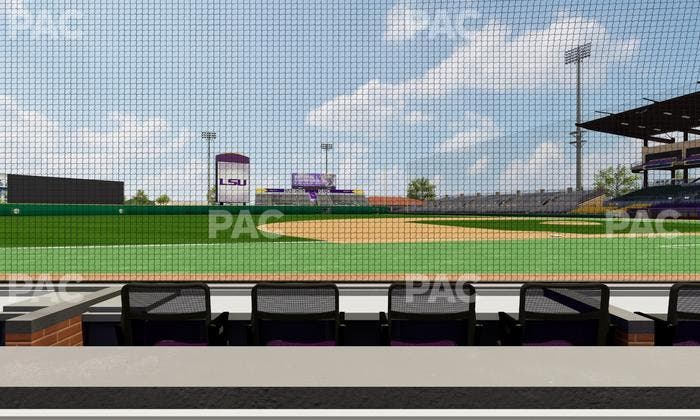 Alex Box Stadium - Section Third Base Loge 23 B Seat View