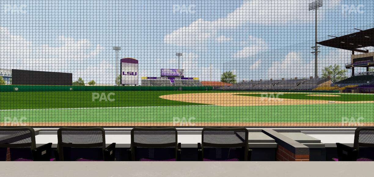 Alex Box Stadium - Section Third Base Loge 24 B Seat View