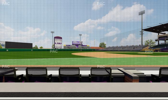 Alex Box Stadium - Section Third Base Loge 24 B Seat View