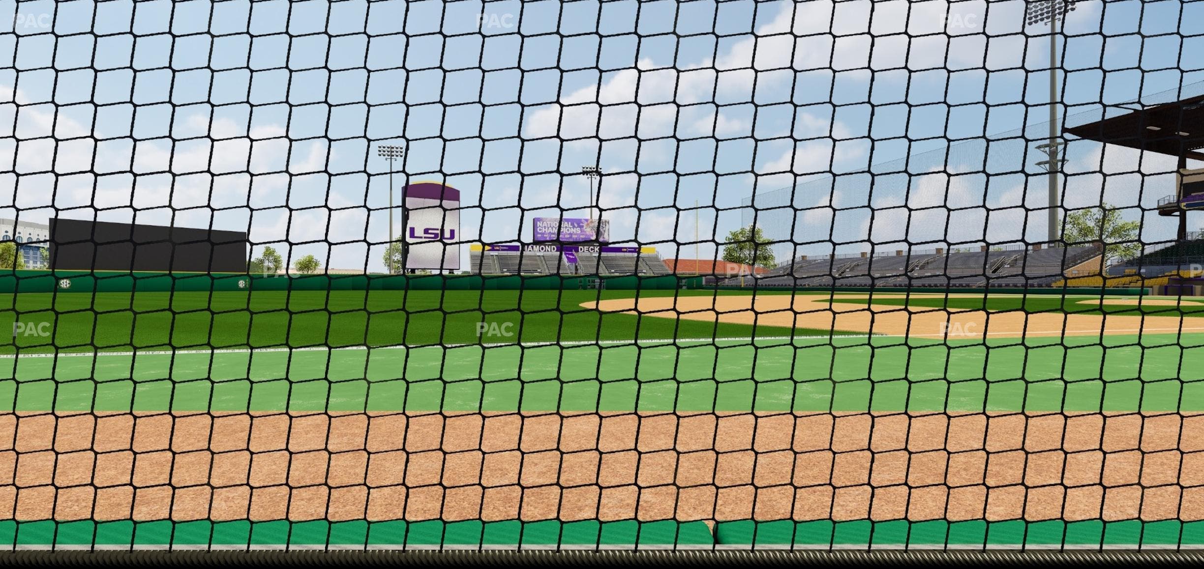 Alex Box Stadium - Section Third Base Loge 25 A Seat View