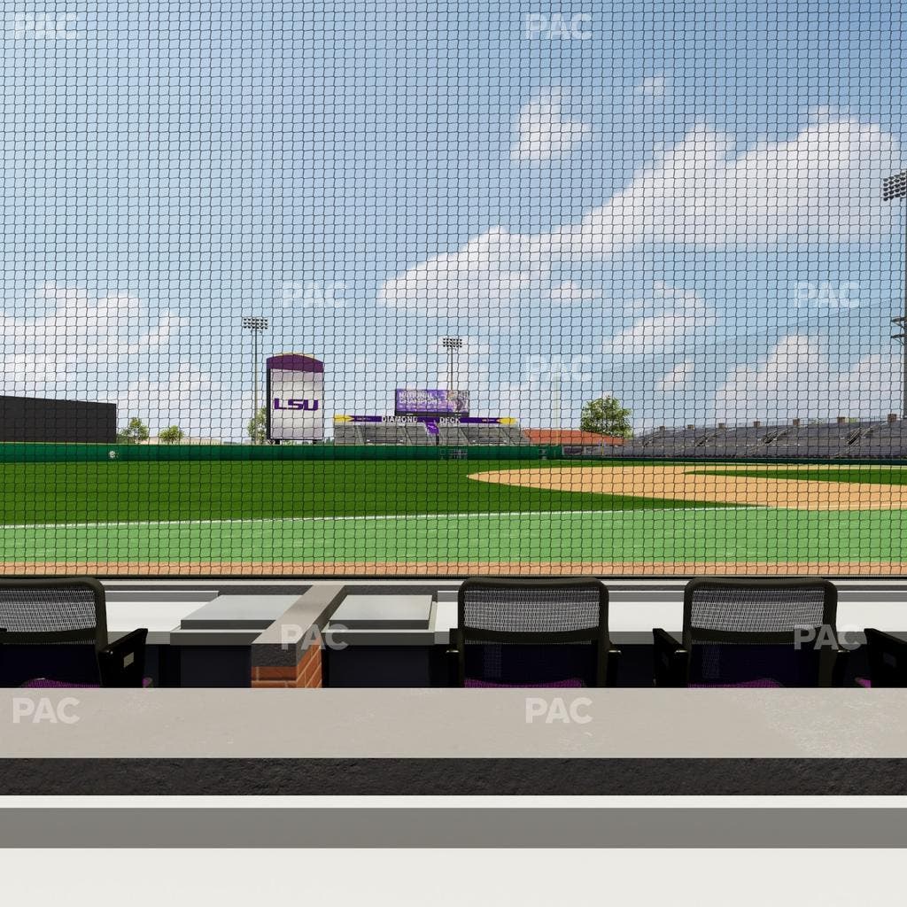 Alex Box Stadium - Section Third Base Loge 25 B Seat View