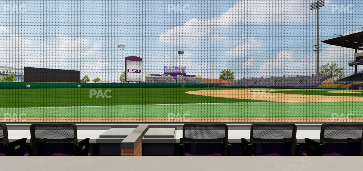 Alex Box Stadium - Section Third Base Loge 25 B Seat View