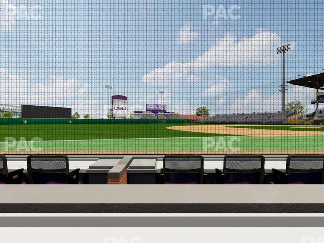 Alex Box Stadium - Section Third Base Loge 25 B Seat View