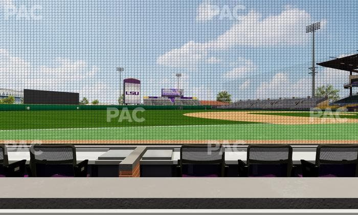 Alex Box Stadium - Section Third Base Loge 25 B Seat View