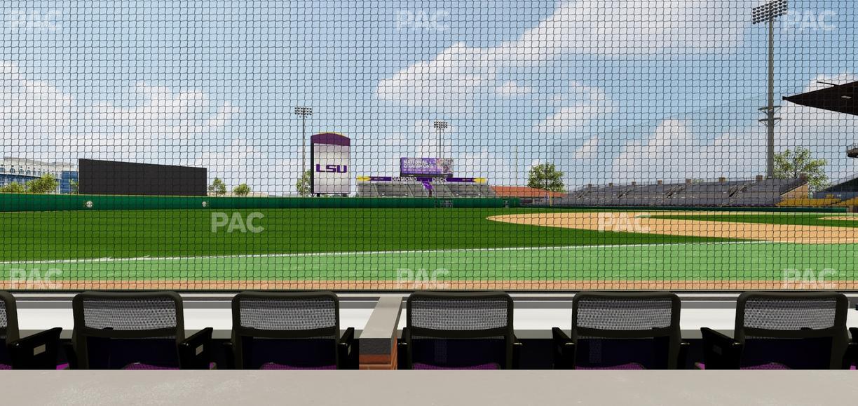 Alex Box Stadium - Section Third Base Loge 26 B Seat View