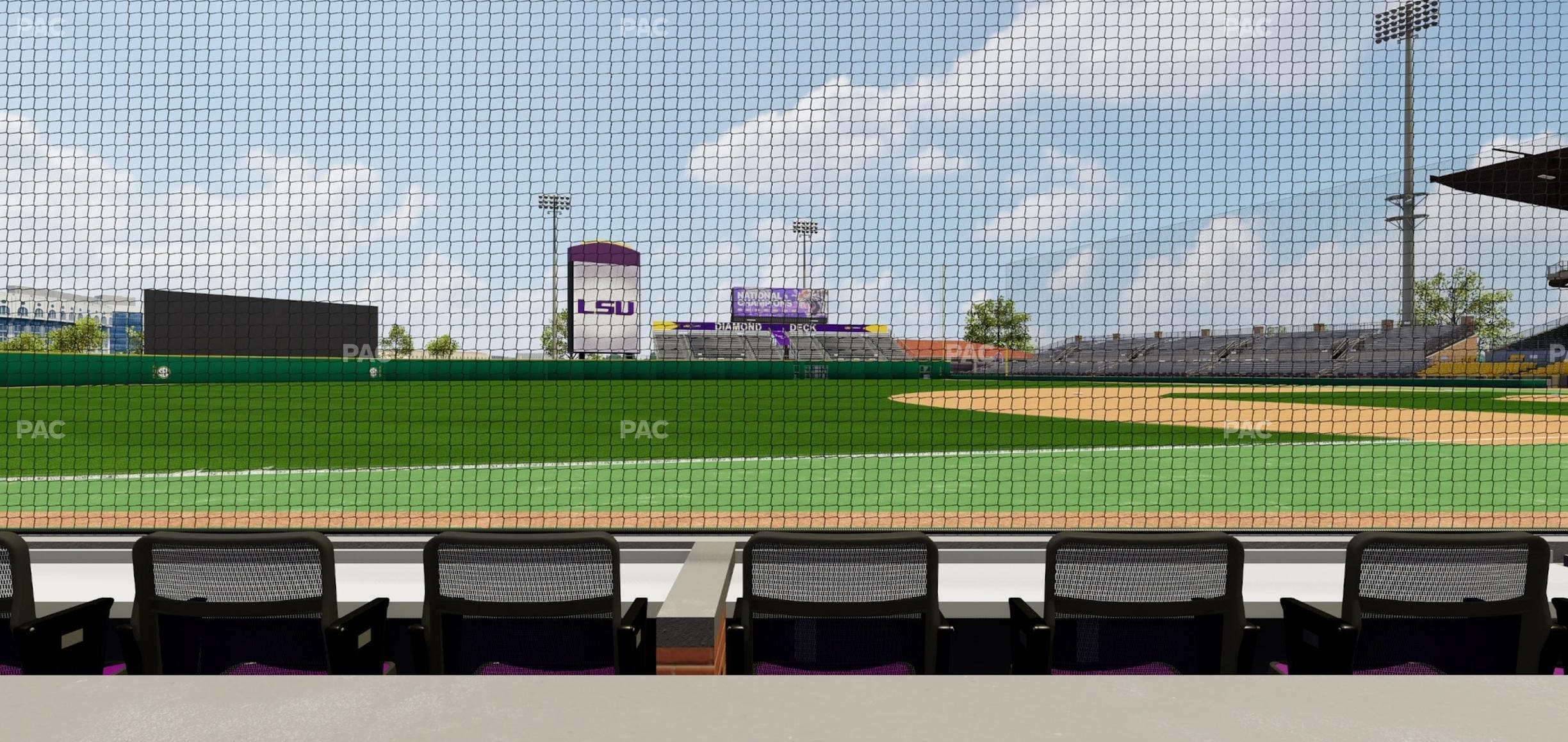 Alex Box Stadium - Section Third Base Loge 26 B Seat View