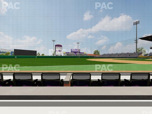 Alex Box Stadium - Section Third Base Loge 26 B Seat View