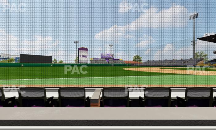 Alex Box Stadium - Section Third Base Loge 26 B Seat View