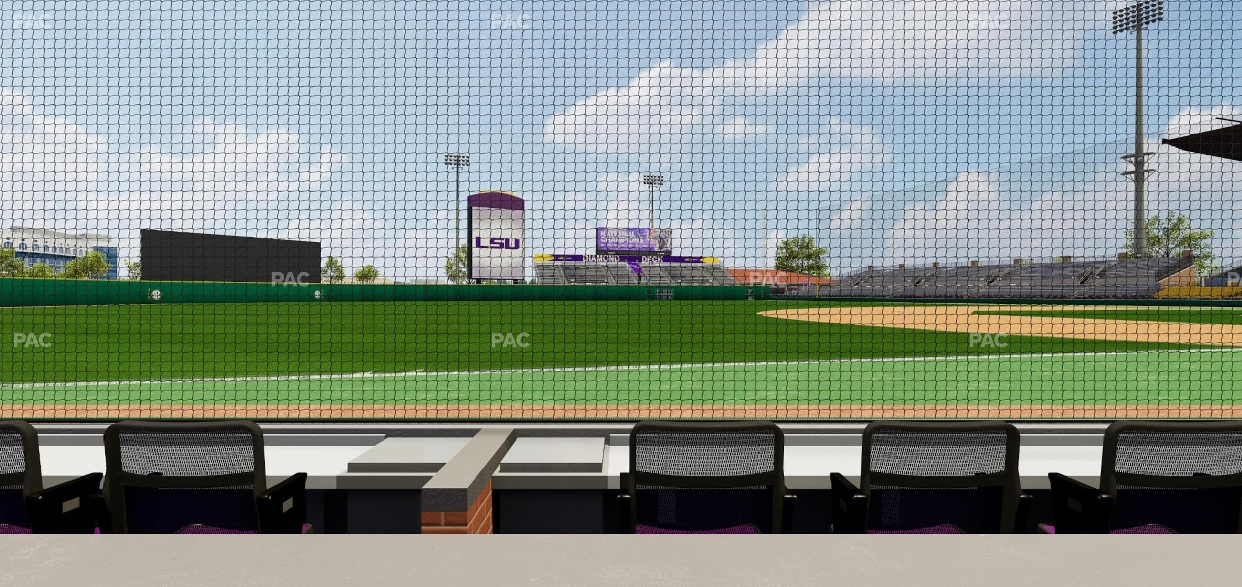 Alex Box Stadium - Section Third Base Loge 27 B Seat View