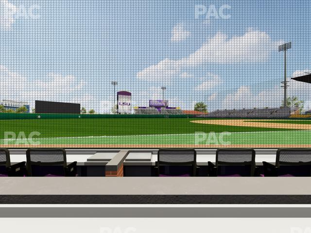 Alex Box Stadium - Section Third Base Loge 27 B Seat View