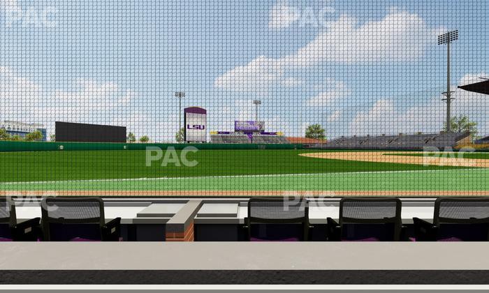 Alex Box Stadium - Section Third Base Loge 27 B Seat View