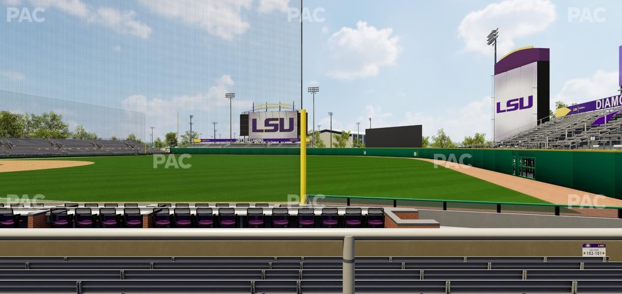 Alex Box Stadium - Section Wc 102 Seat View