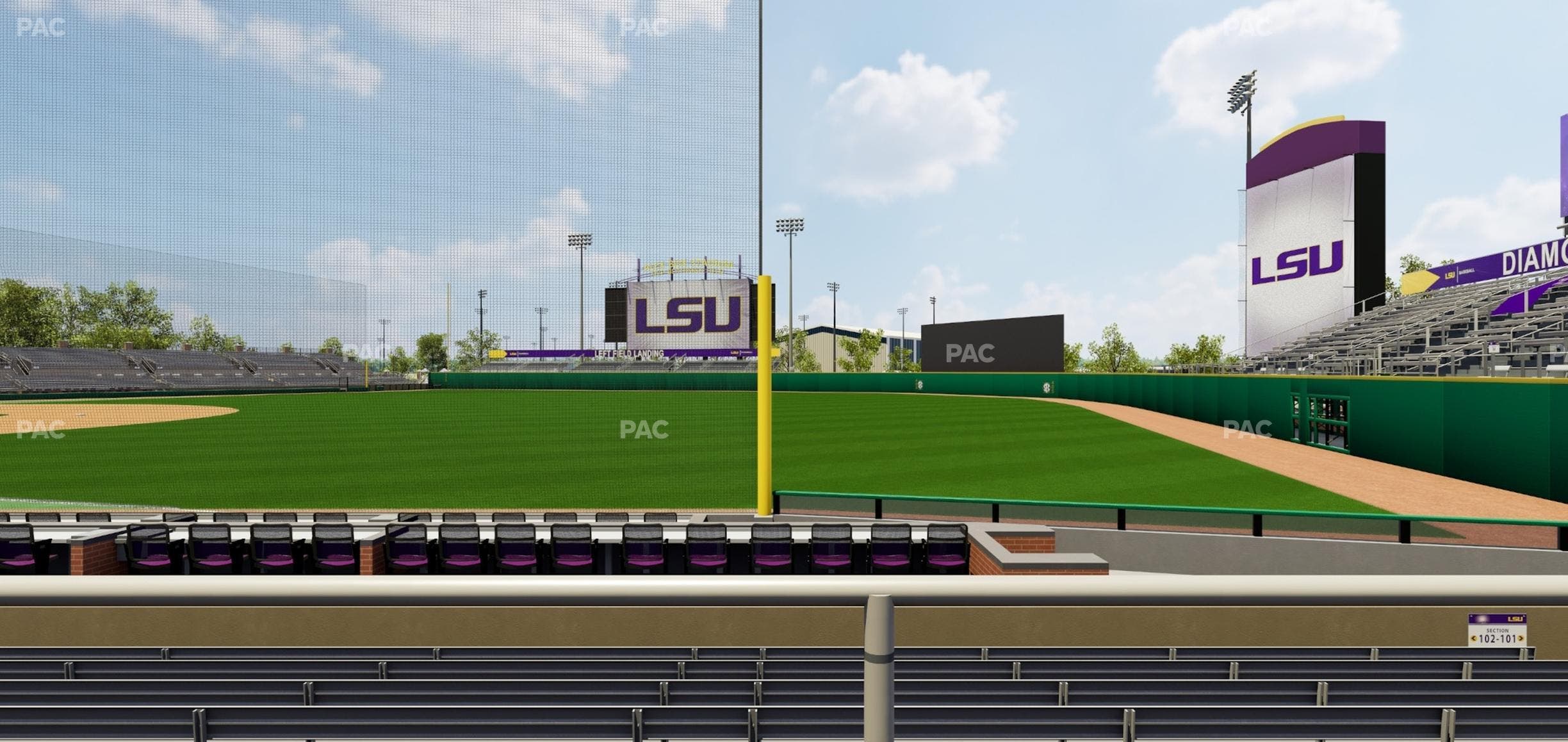 Alex Box Stadium - Section Wc 102 Seat View