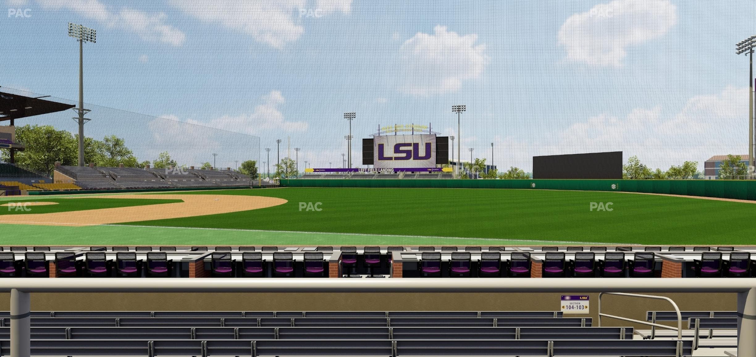 Alex Box Stadium - Section Wc 104 Seat View
