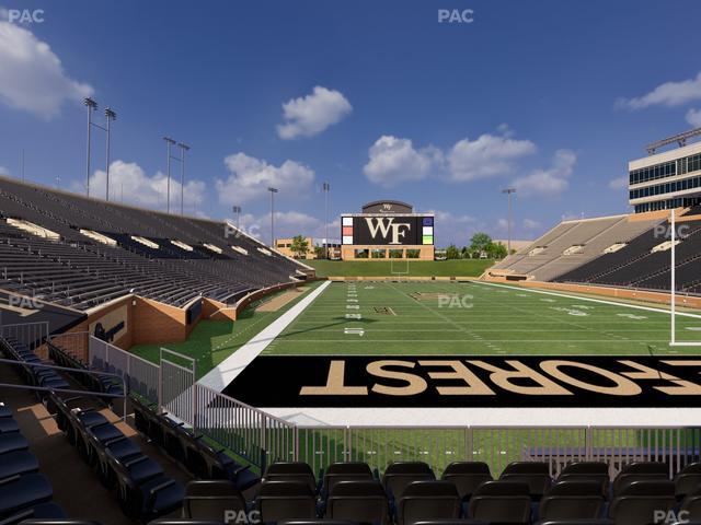 Allegacy Federal Credit Union Stadium - Section Touchdown Club 5 Seat View