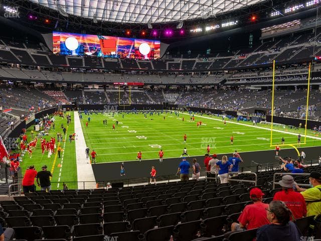 Allegiant Stadium - Section 103 Seat View