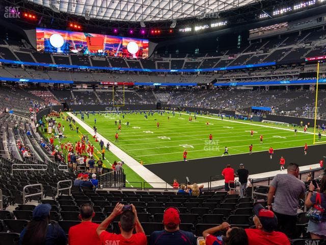 Allegiant Stadium - Section 104 Seat View