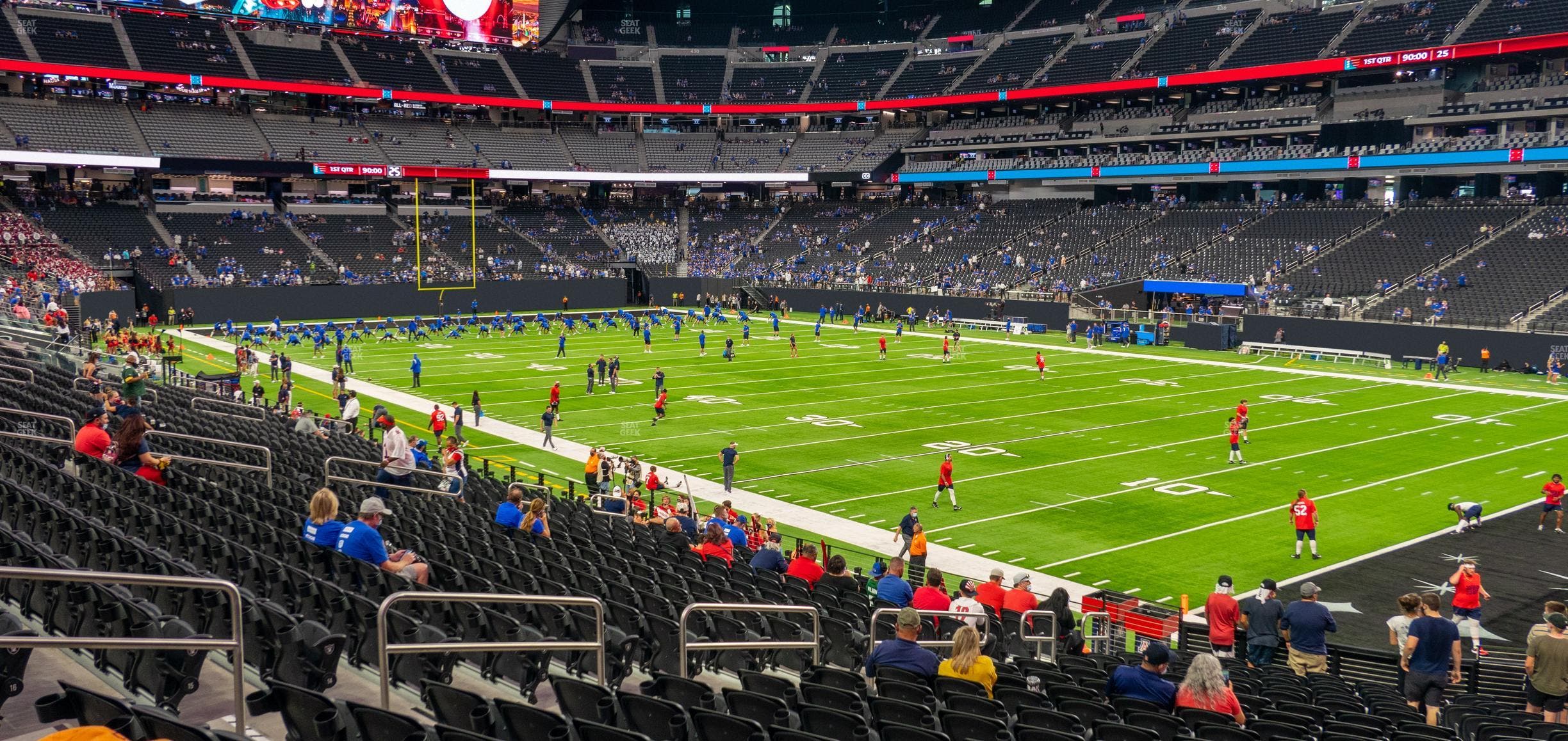 Allegiant Stadium - Section 106 Seat View