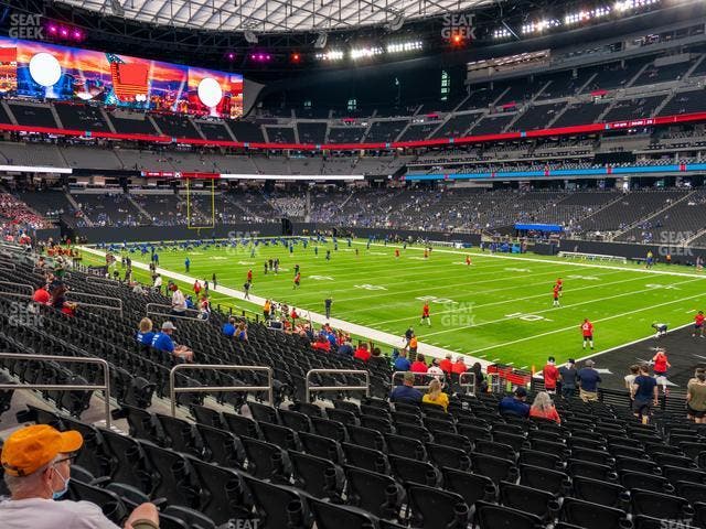 Allegiant Stadium - Section 106 Seat View