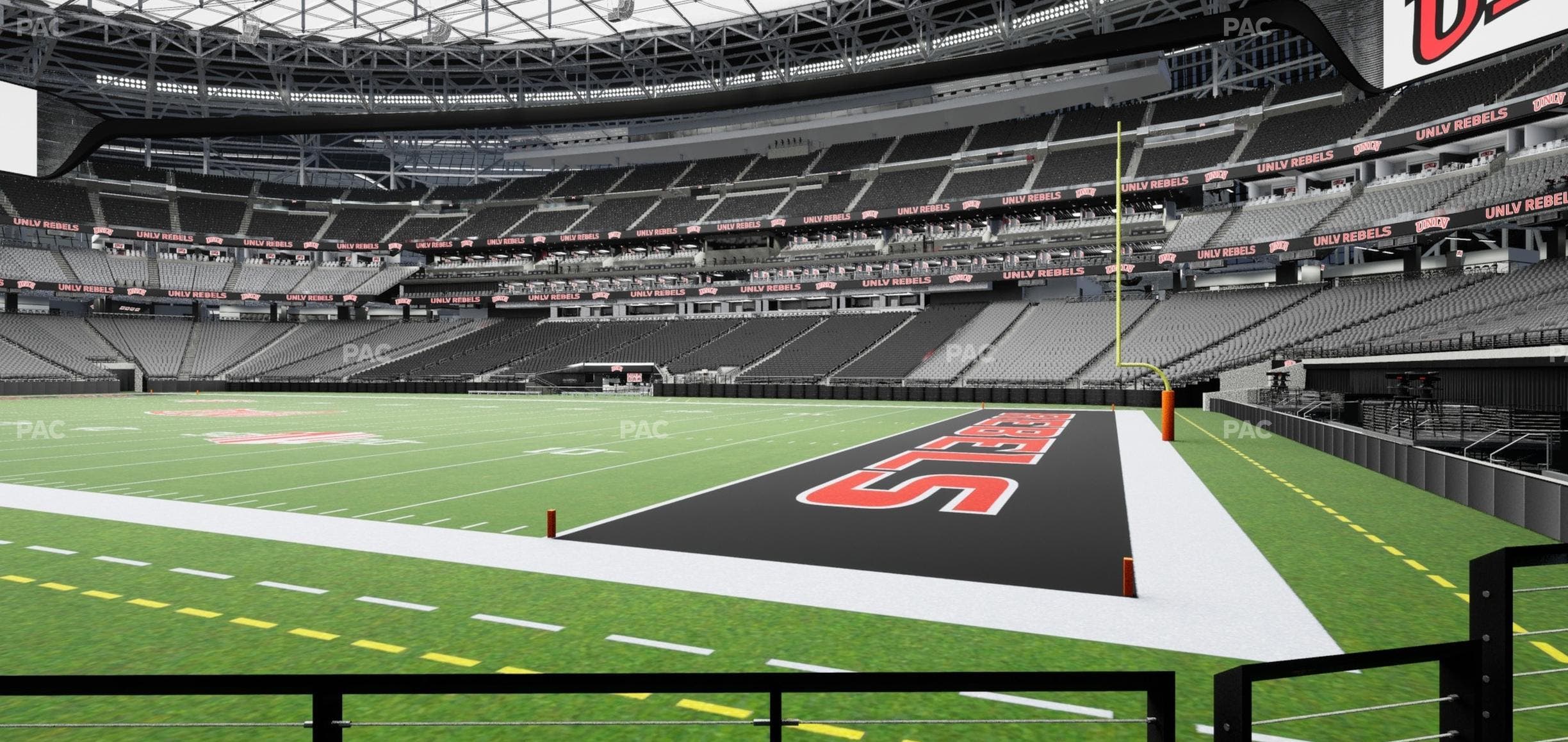 Allegiant Stadium - Section 106 Seat View