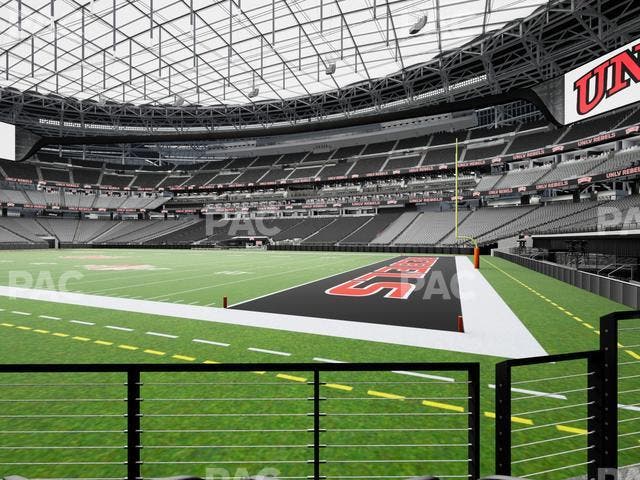 Allegiant Stadium - Section 106 Seat View