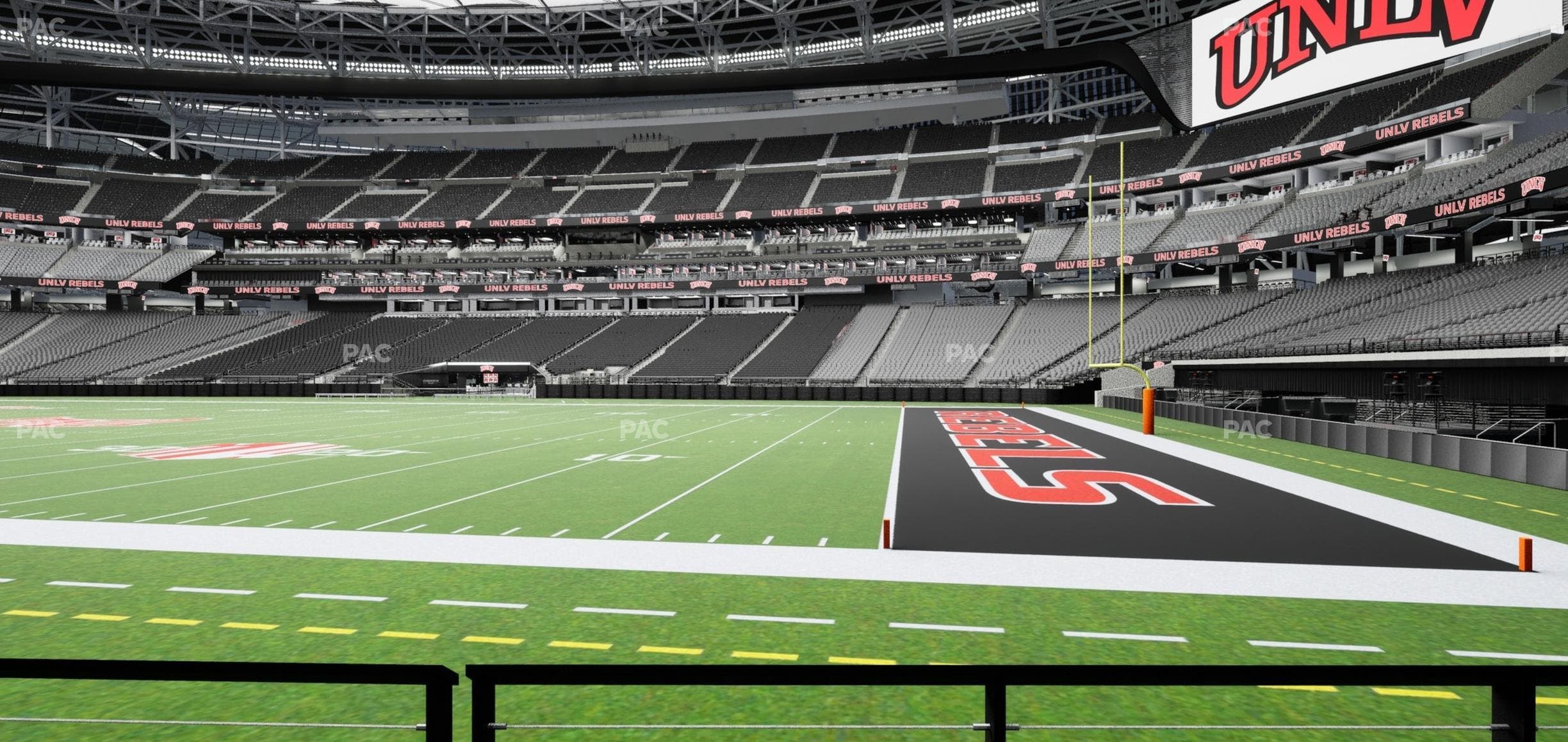 Allegiant Stadium - Section 107 Seat View