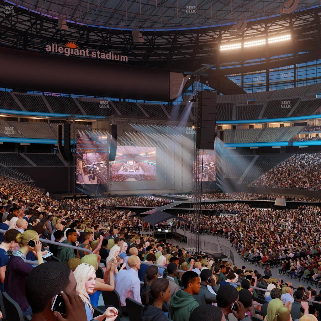 Allegiant Stadium - Section 107 Seat View