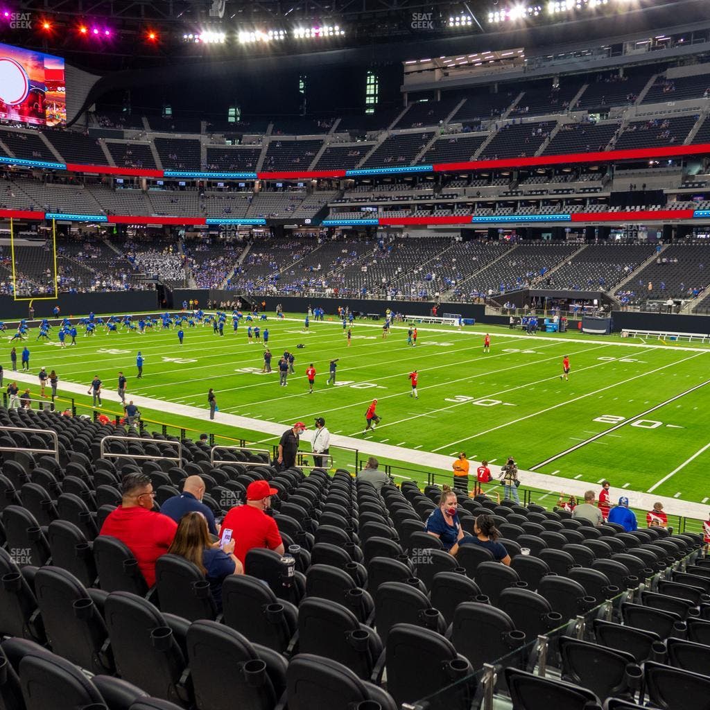 Allegiant Stadium - Section 108 Seat View