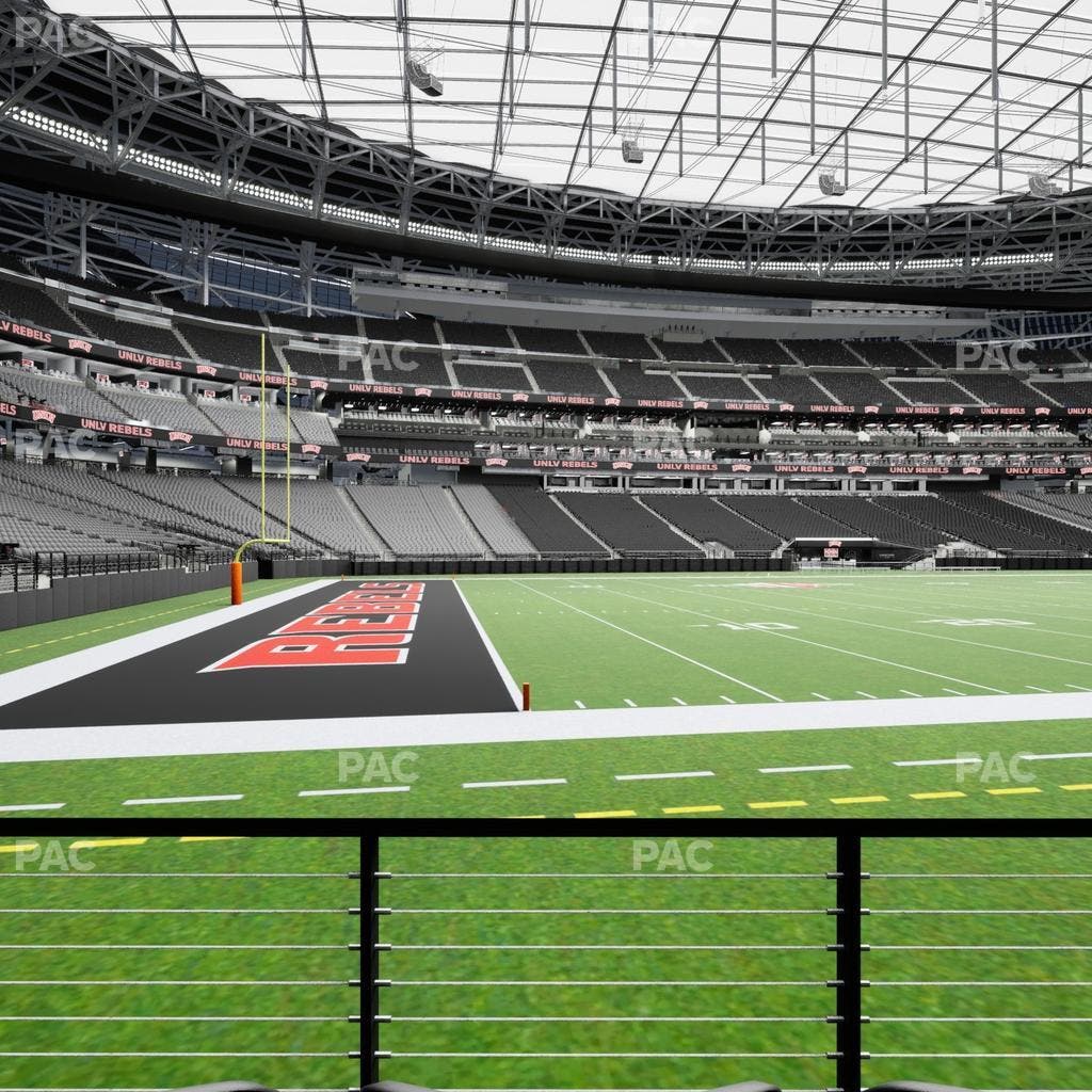 Allegiant Stadium - Section 117 Seat View