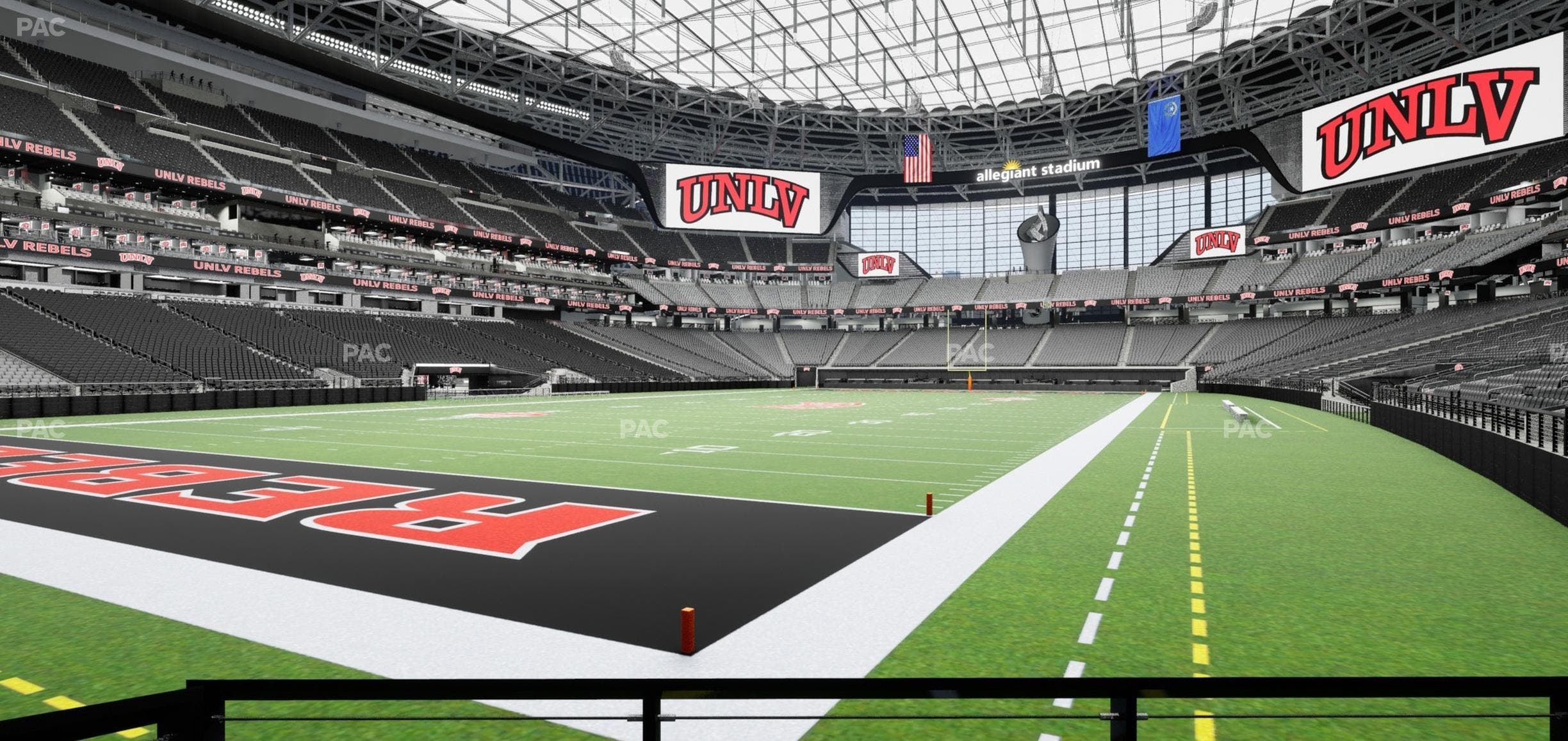 Allegiant Stadium - Section 120 Seat View