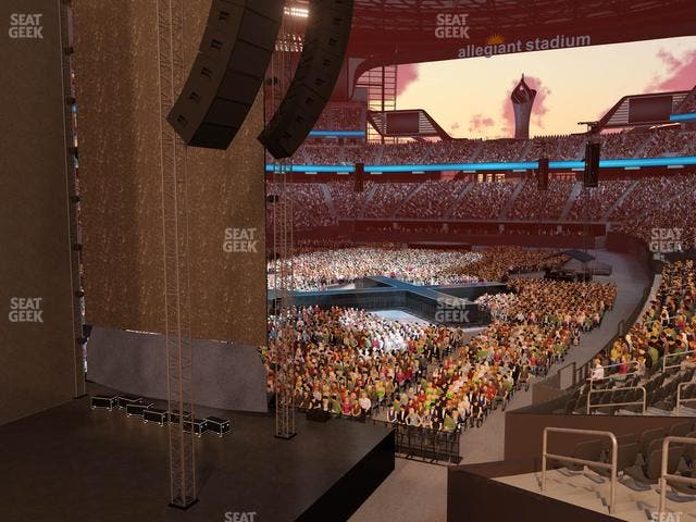 Allegiant Stadium - Section 120 Seat View