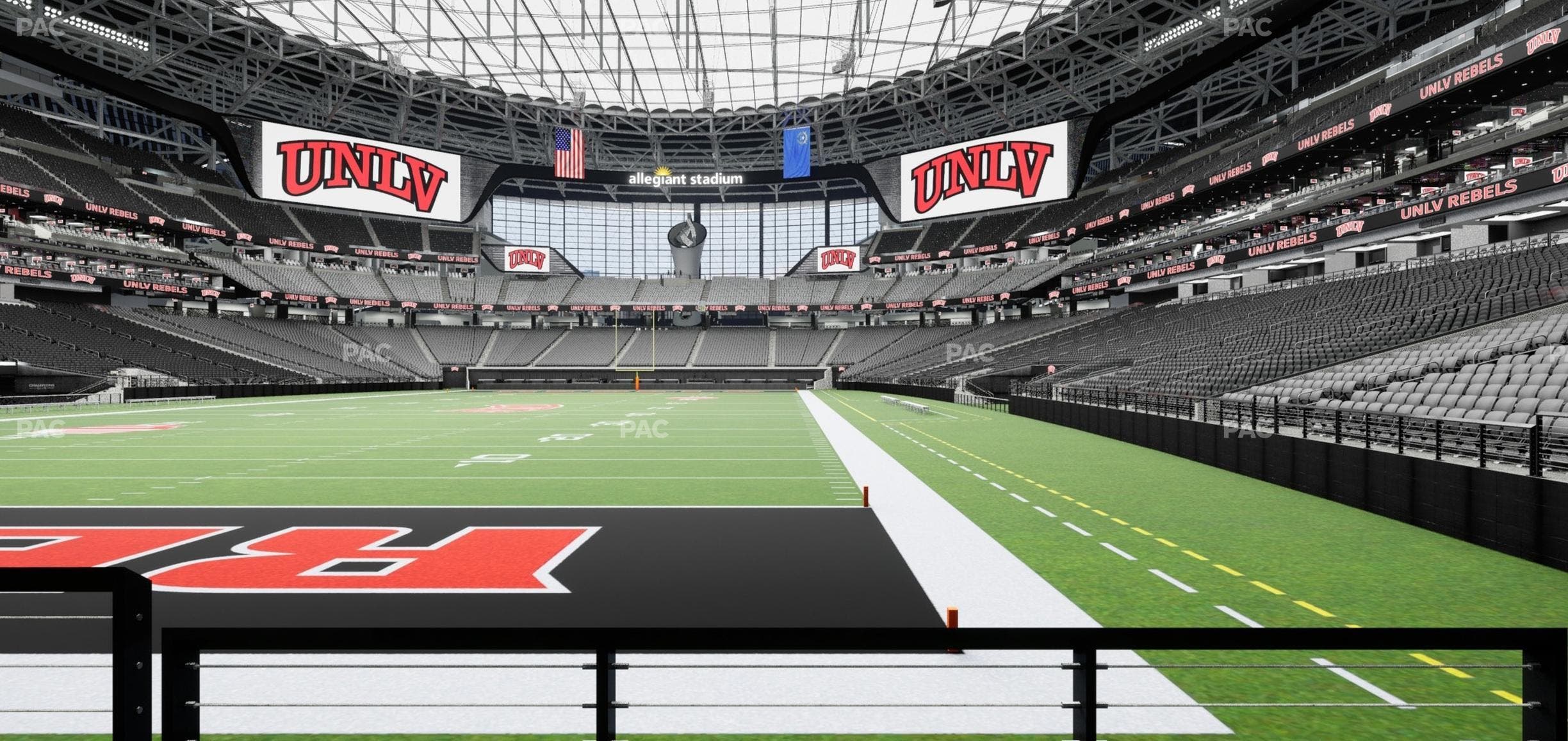 Allegiant Stadium - Section 121 Seat View