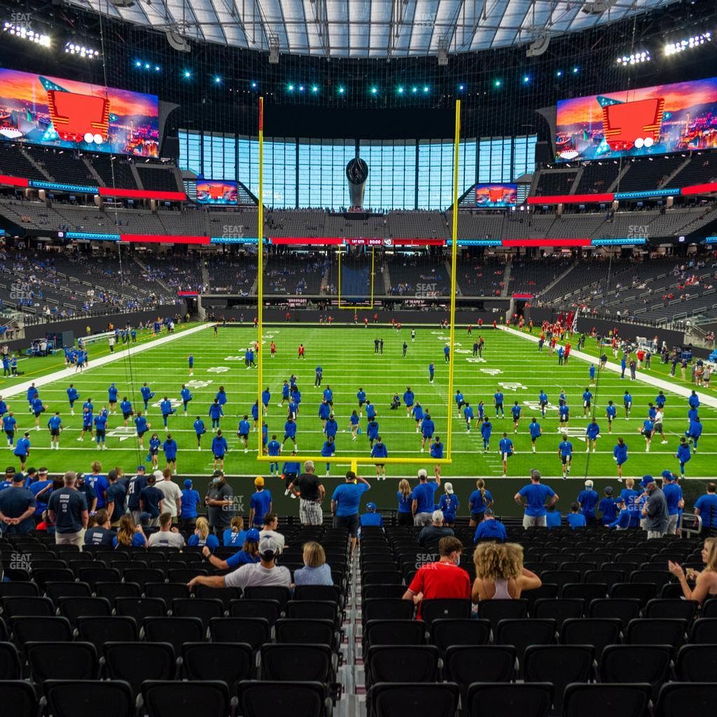 Allegiant Stadium - Section 123 Seat View