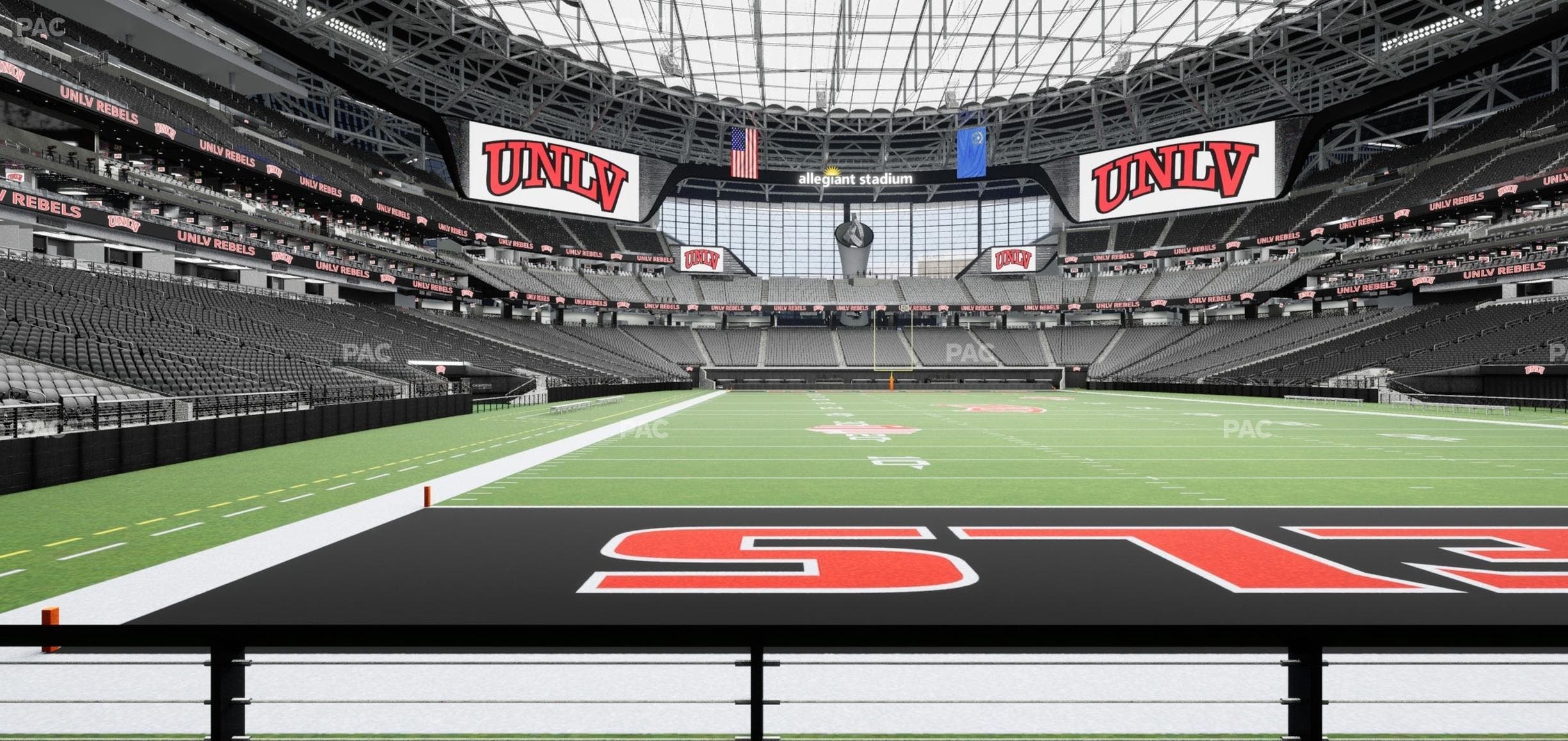 Allegiant Stadium - Section 124 Seat View