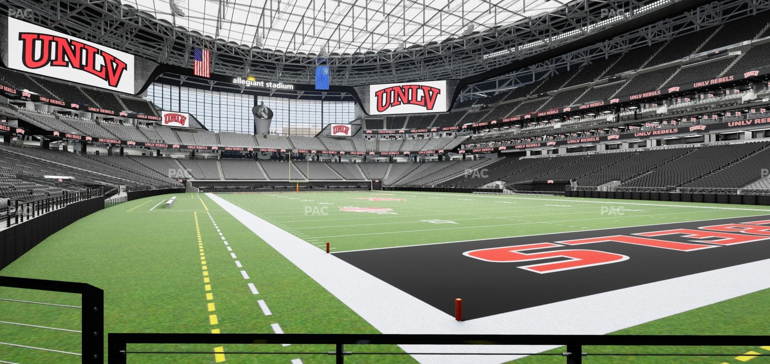 Allegiant Stadium - Section 126 Seat View