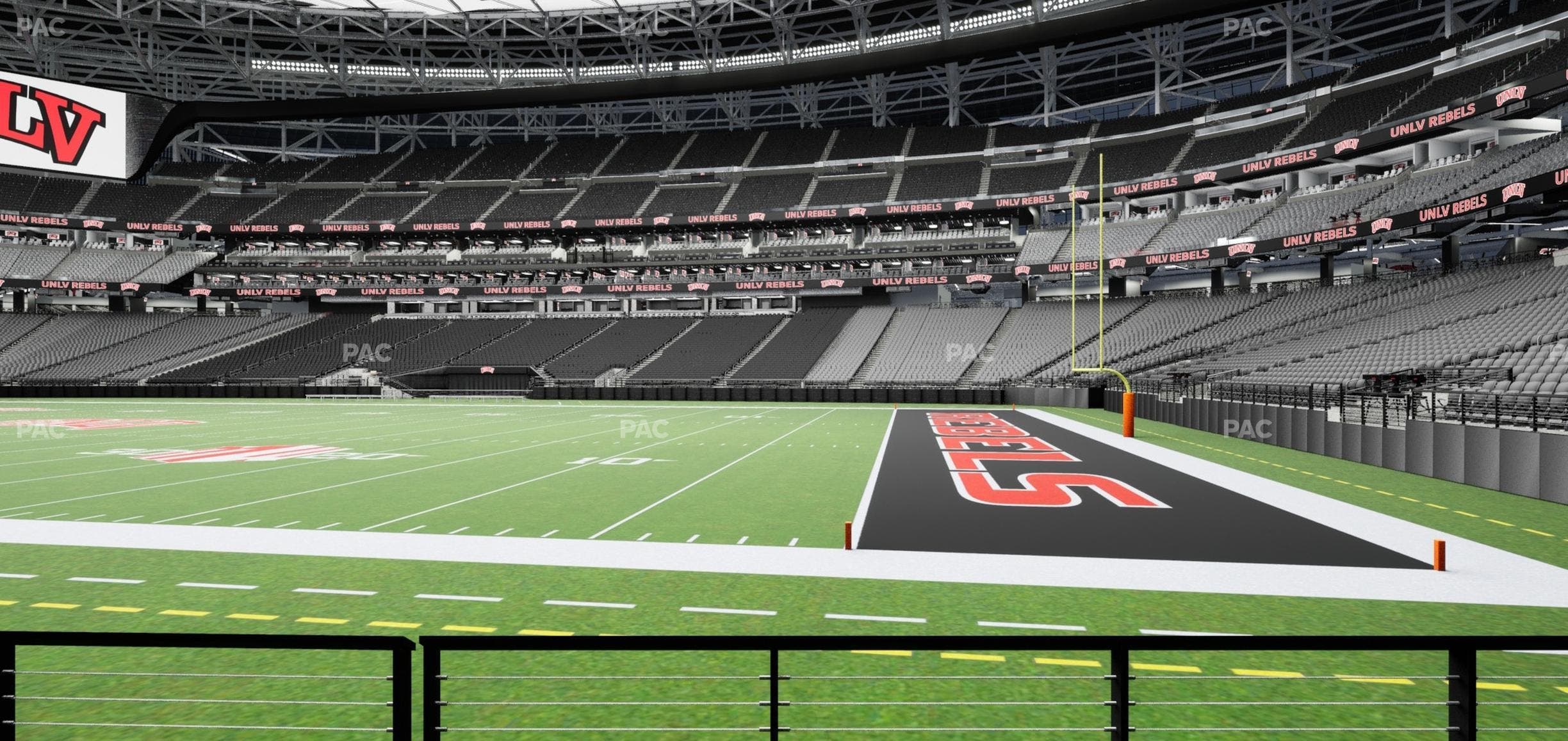 Allegiant Stadium - Section 129 Seat View